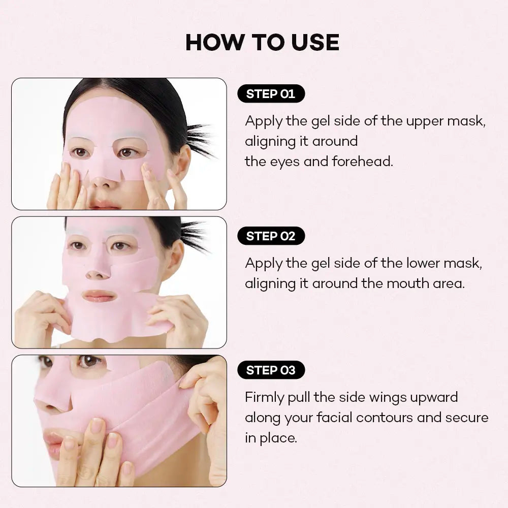 Depuffing Lifting Hydrogel Mask for Jawline & V-Line | Korean Face Mask